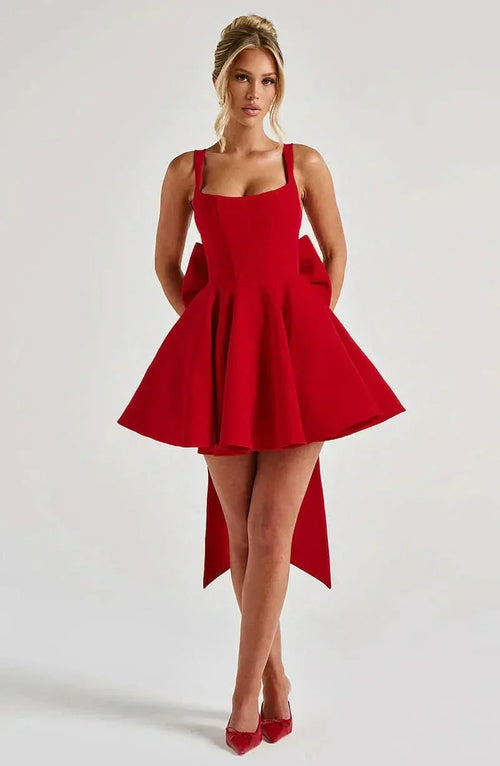 Artemis Bow Mini Dress
