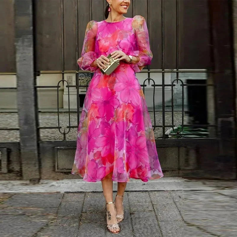 Audrey Floral Midi Dress