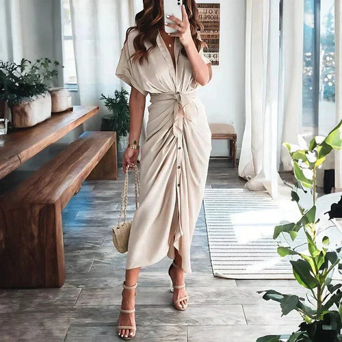Audrey Wrap Midi Dress