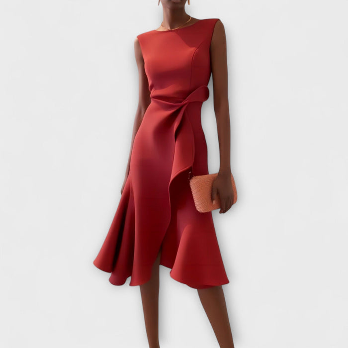 Elena Draped Midi Dress