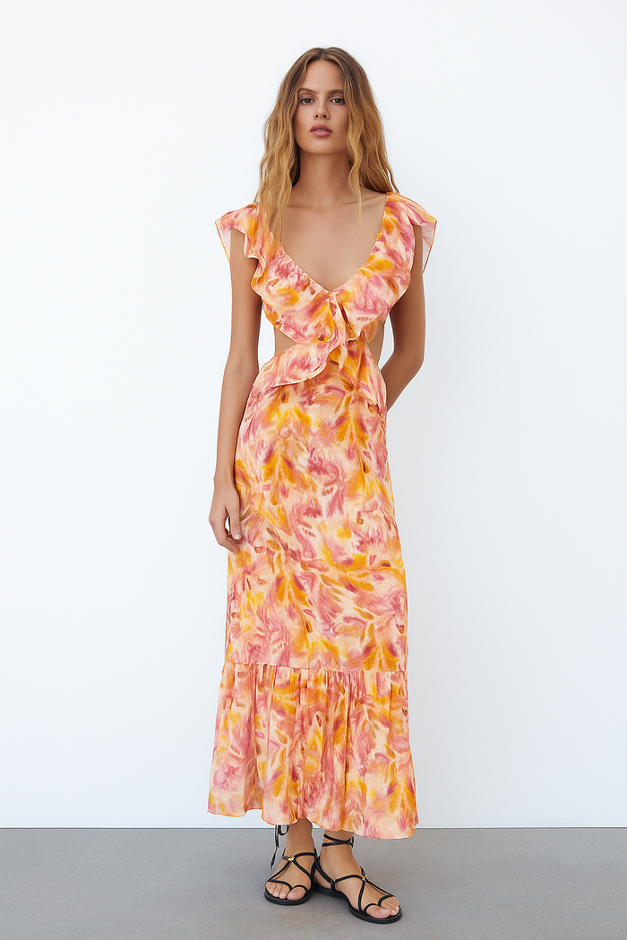 Freya Ruffle Maxi Dress