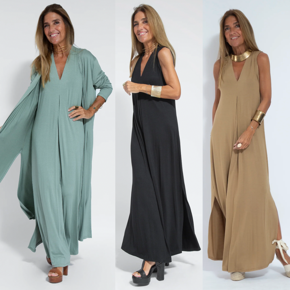 Isadora Draped Maxi Dress