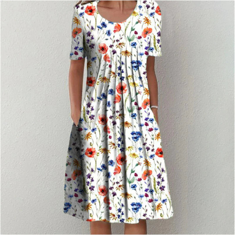 Natasha Pleated Midi Dress