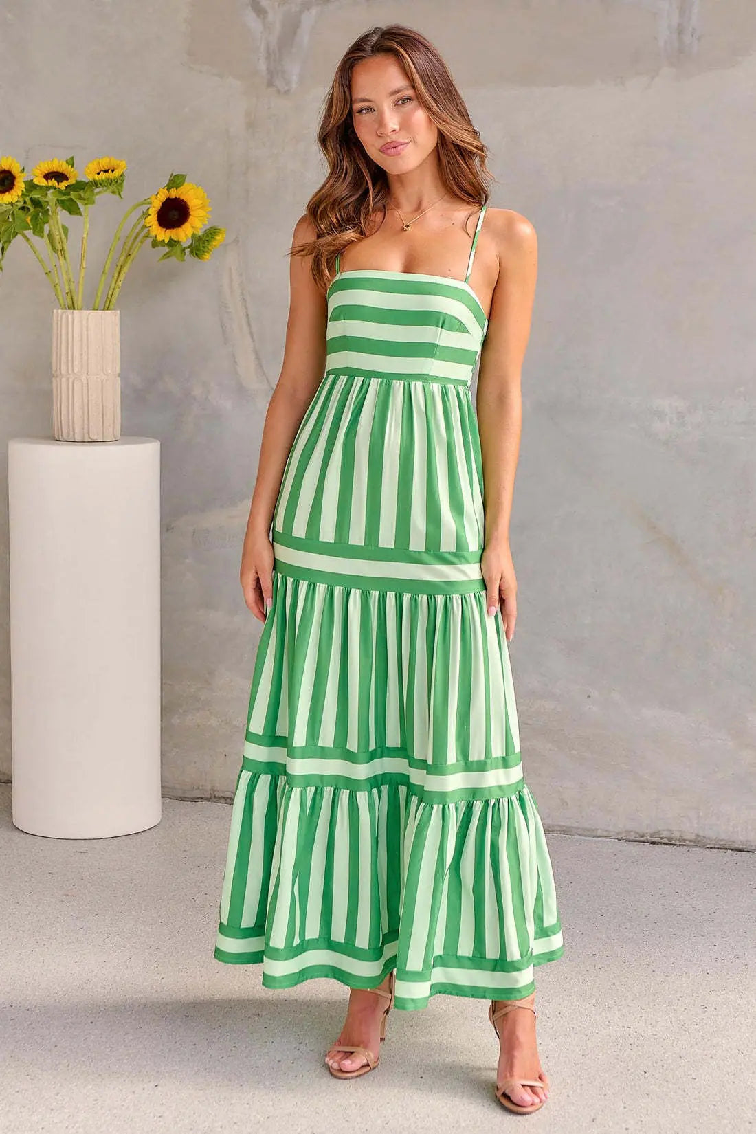 Paloma Striped Maxi Dress