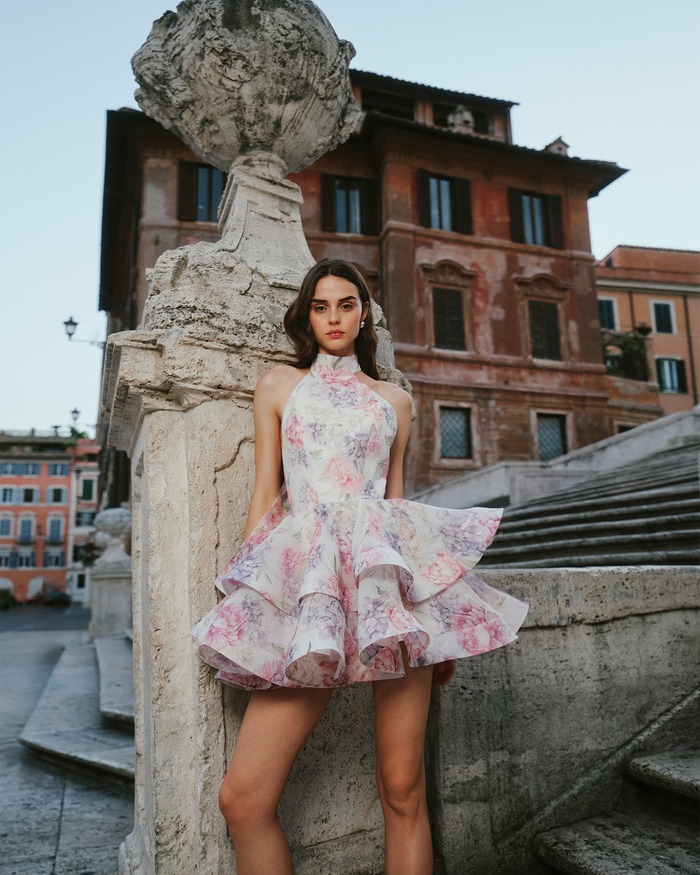 Rosetta Ruffle Mini Dress