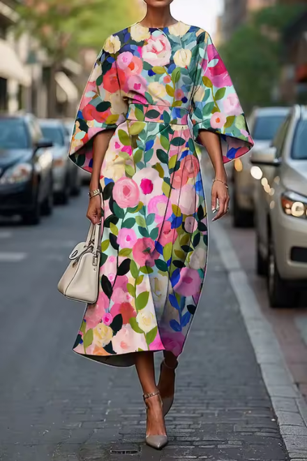 Sage Wrap Midi Dress