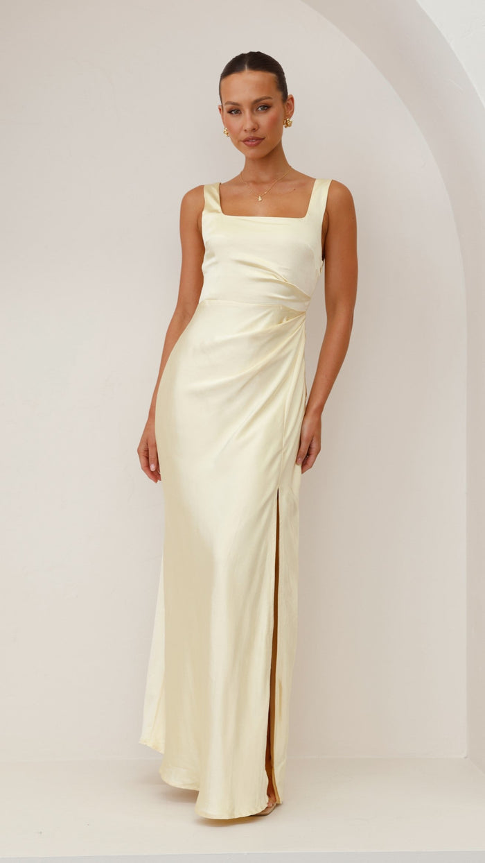 Valencia Ruched Maxi Dress