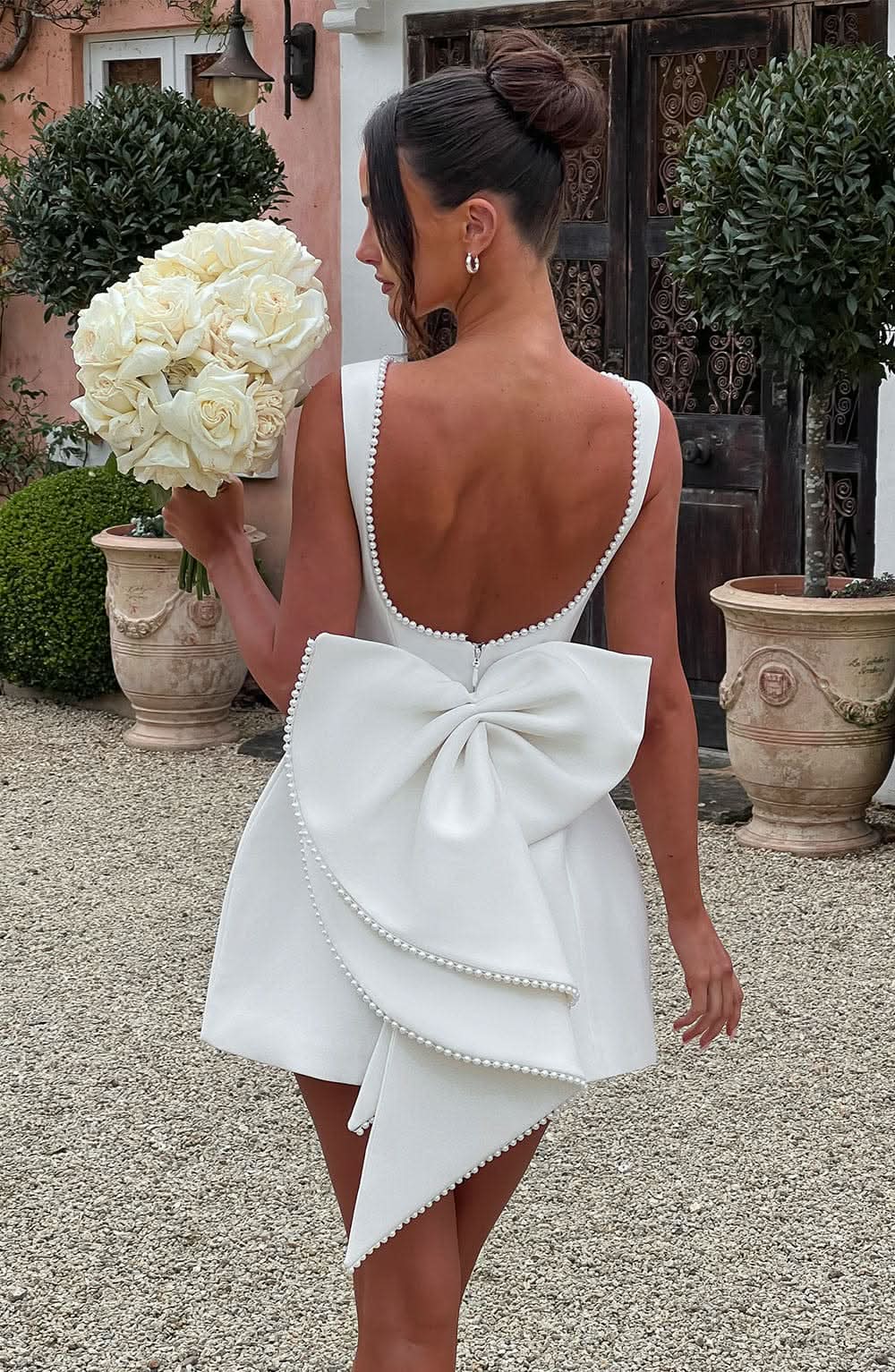 Victoria Bow Mini Dress