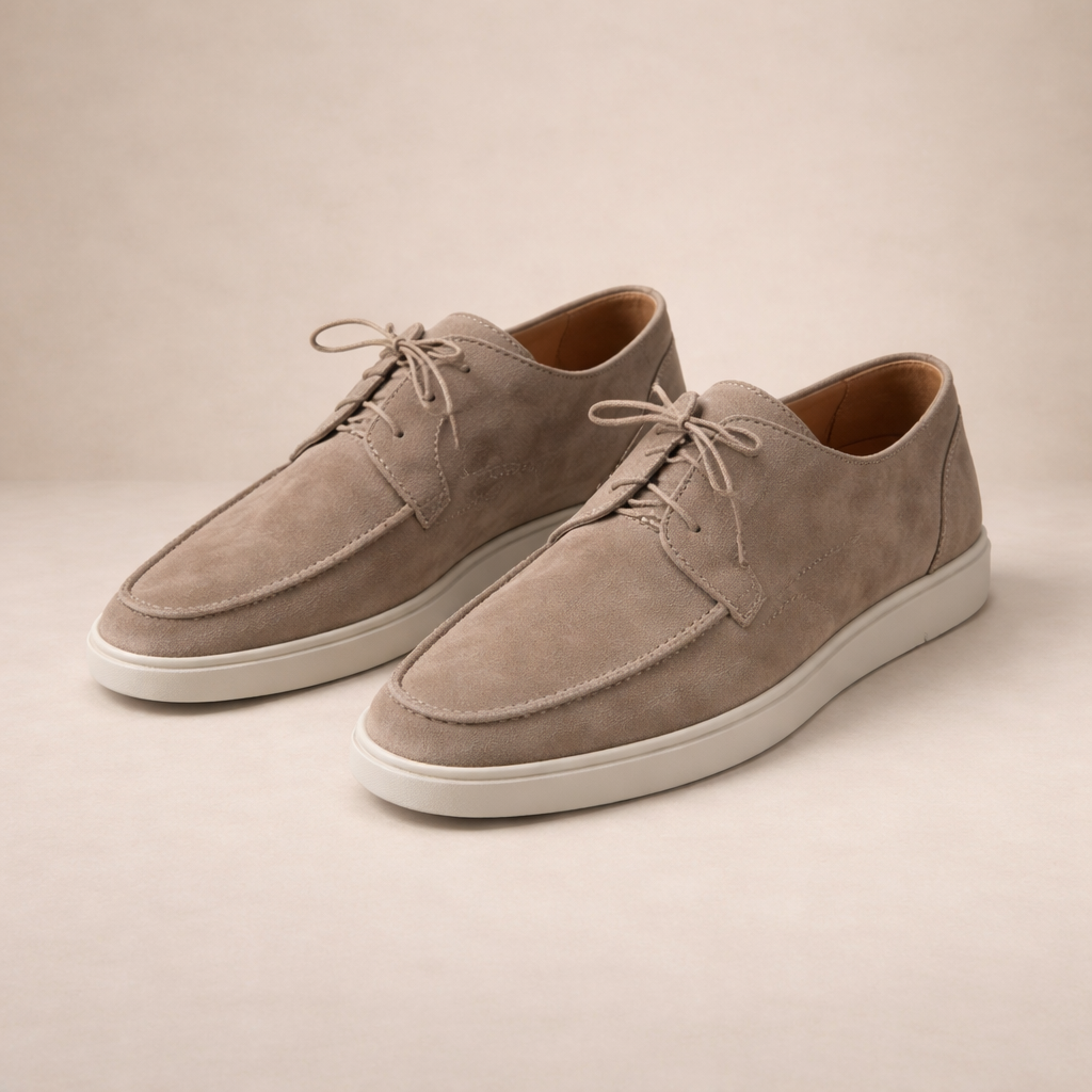 Men's moccasins | Leather, ankle-high | Closed toe