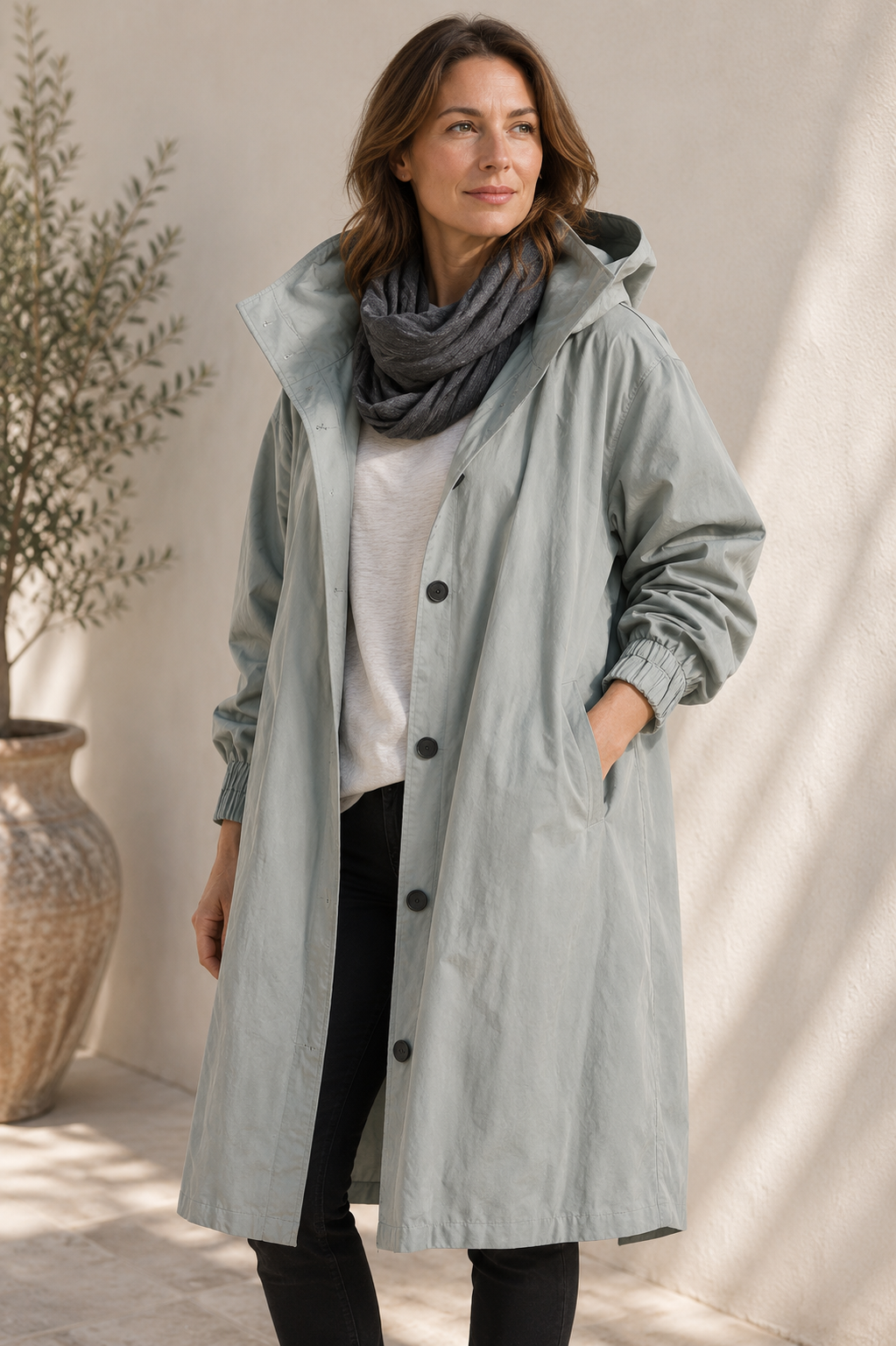 Women's Waterproof Raincoat | Breathable Oversized Jacket with Hood