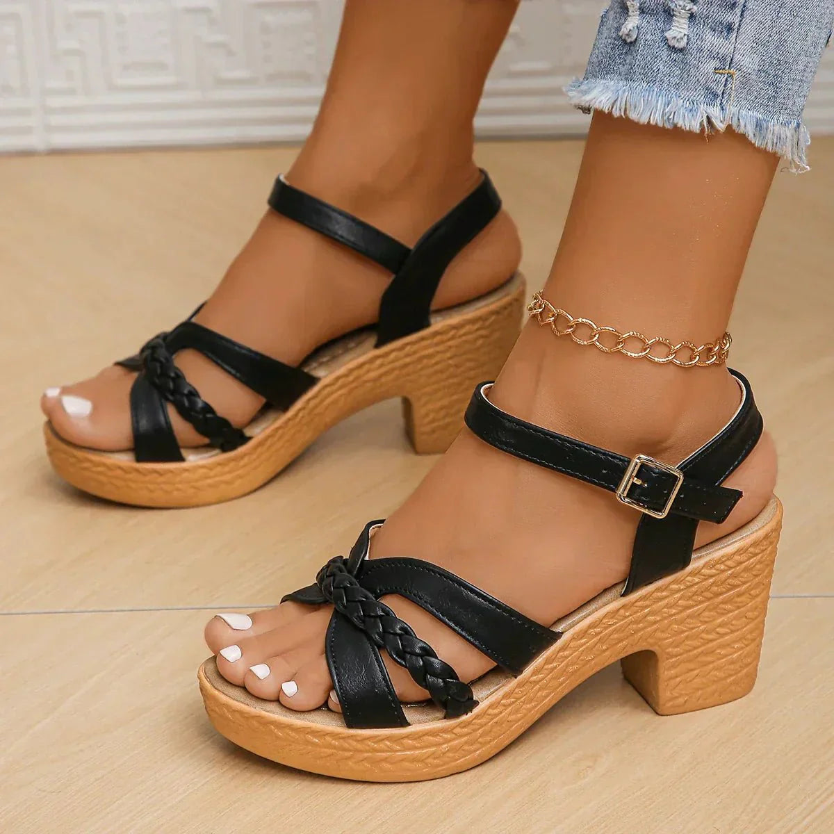 Women's Orthopedic Sandals | Block Heel, Adjustable | Support