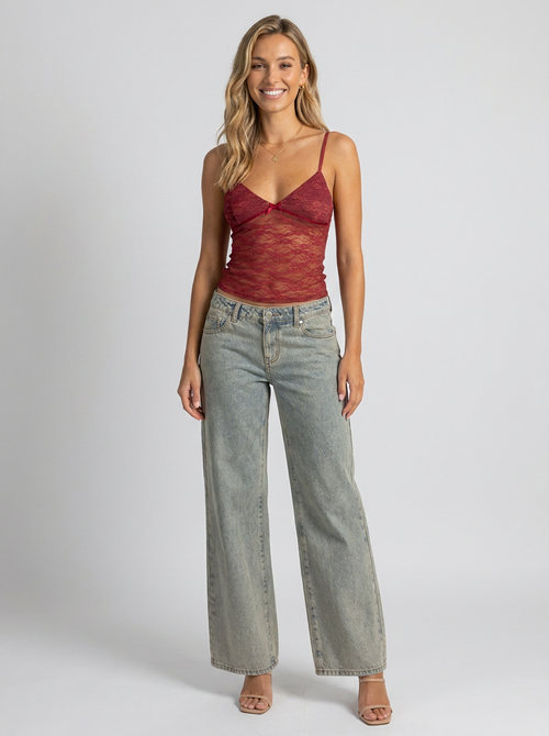 Azalea Sheer Lace Top