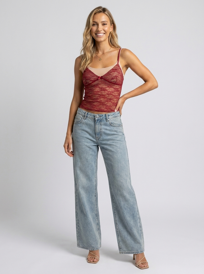 Azalea Sheer Lace Top