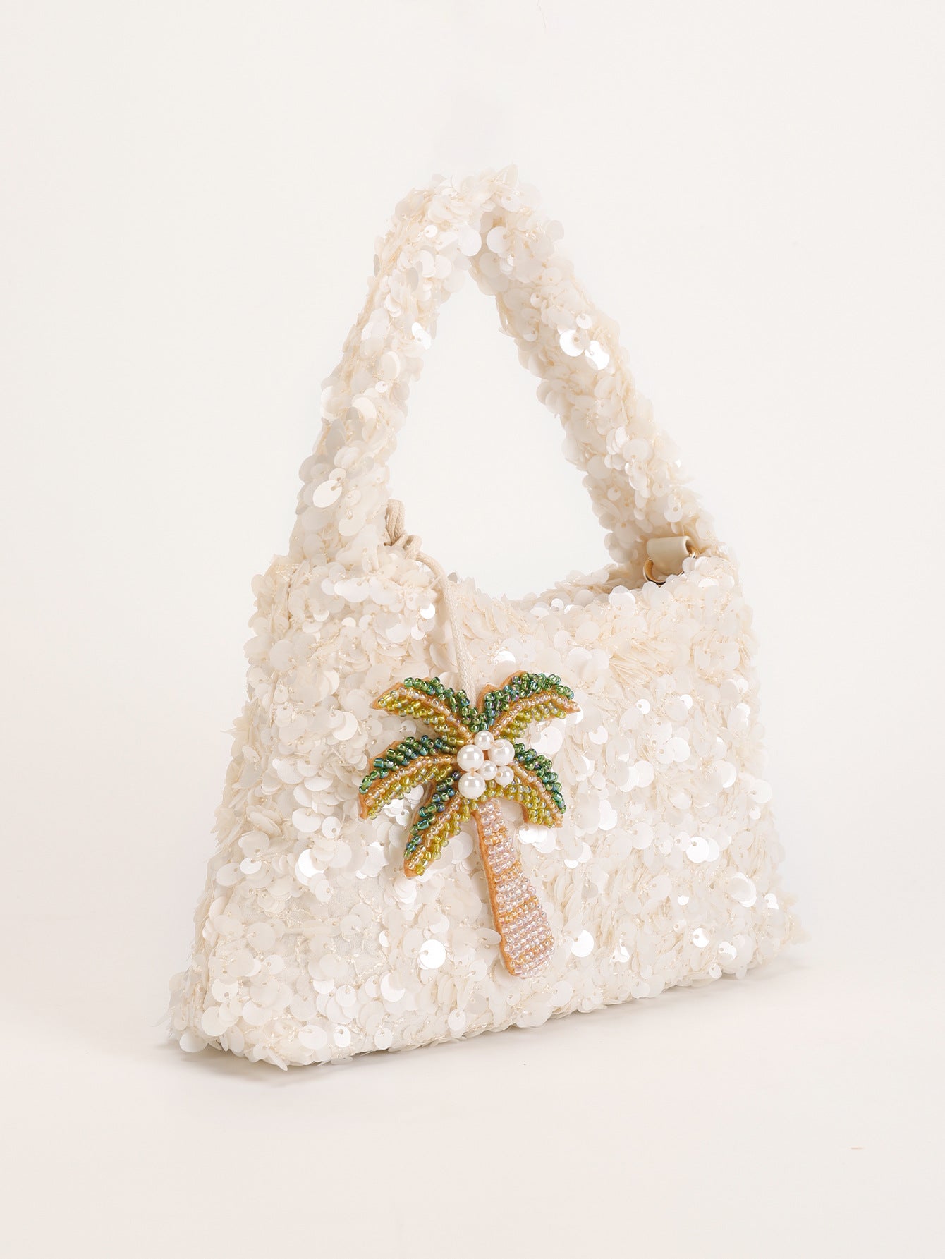 Sequin Party Bag with Palm Charm