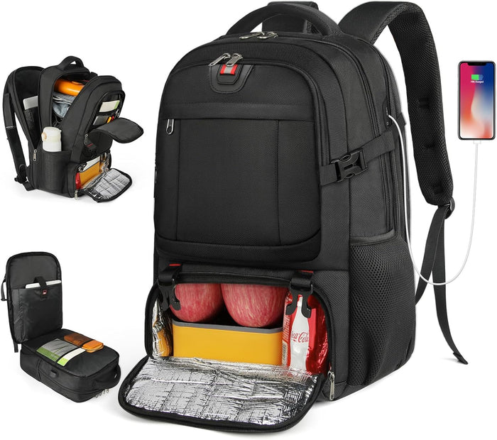 Backpack for suitcase and lunch | USB charging, TSA lock