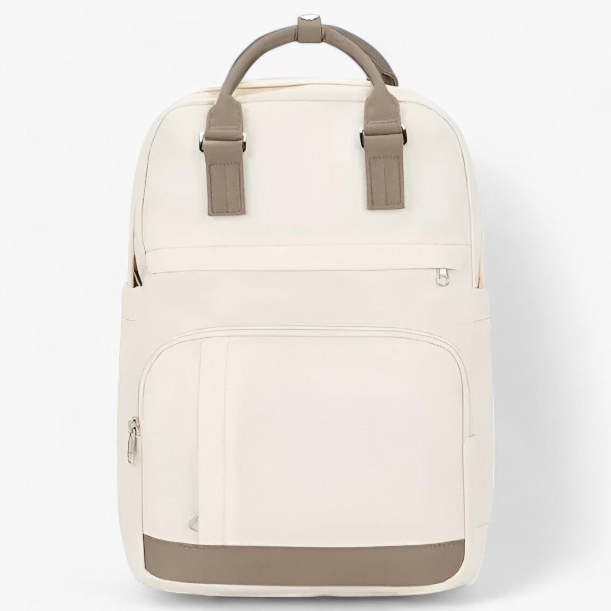 Urban style backpack | Waterproof, beige | Women's bag