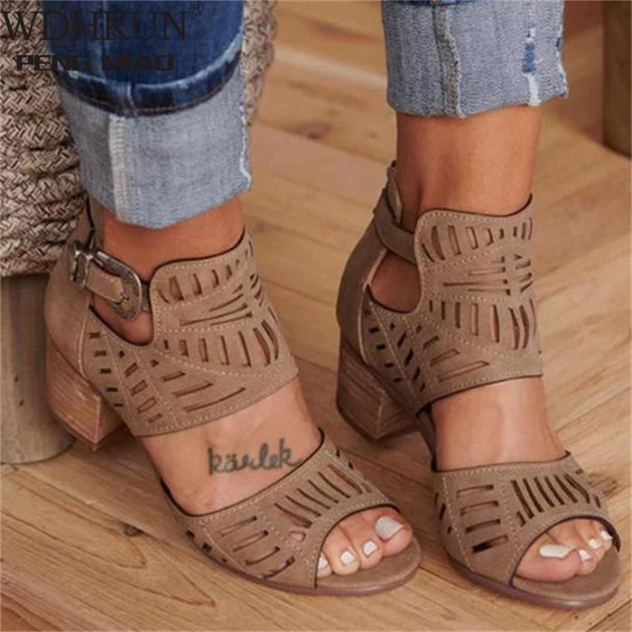 Women's leather breathable sandals Jaana