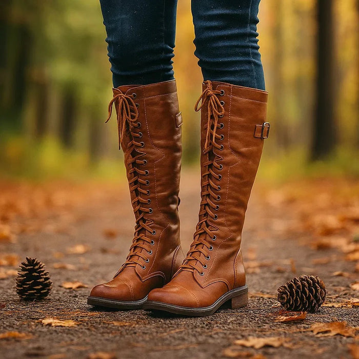 Women's Orthopedic Boots with Flexible Sole Support and Soft Fabric