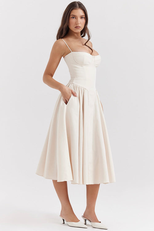 Avalon Corset Midi Dress