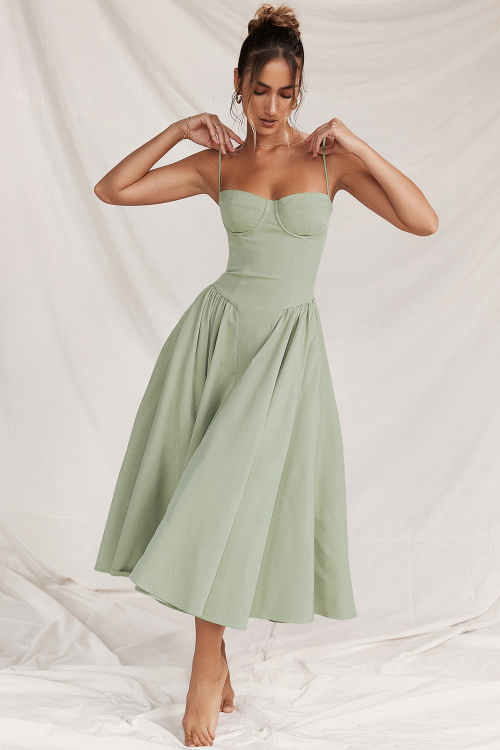 Avalon Corset Midi Dress