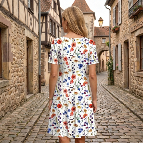 Cadence Scoop Neck Midi Dress